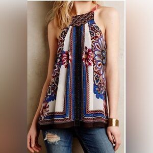 Chic Women's Multicolor Halter Blouse